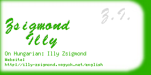 zsigmond illy business card